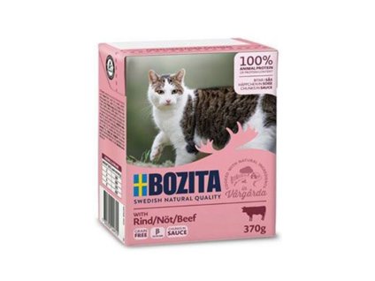 Konzerva BOZITA Cat hovězí v omáčce 370g (Tetra Pak)