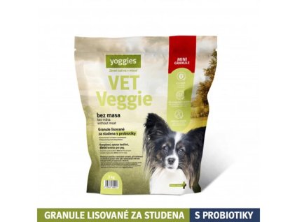 YOGGIES VET Minigranule Veggie bez masa 2kg