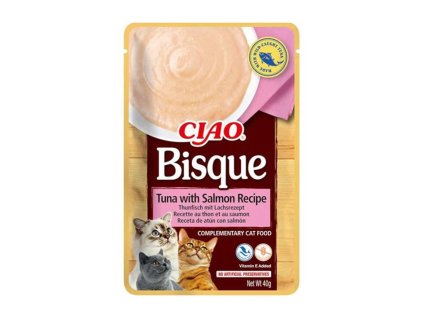 CIAO Cat Bisque tuňák a losos 40g