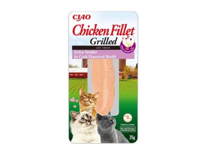 CIAO Cat Filé z kuřete extra v krabím vývaru 25g