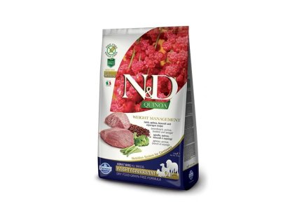 N&D Grain Free Quinoa Dog Mini Weight Management Lamb & Broccoli 800g