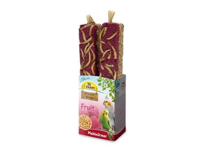 JR FARM Birds tyčinka proteinová s ovocem a moučnými červy 150g