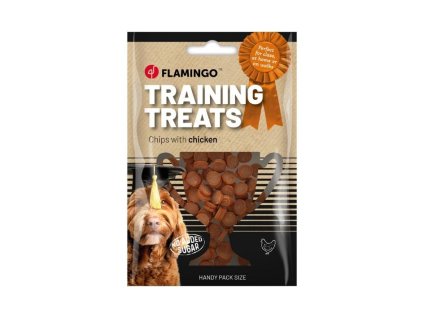 FLAMINGO Training Treats Chips with Chicken 60g