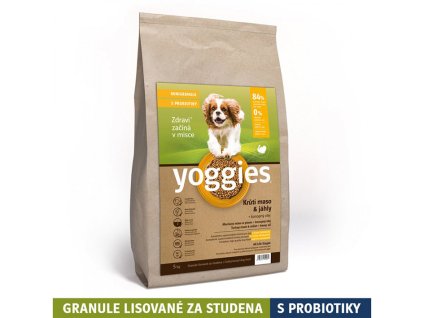 YOGGIES Minigranule s krůtím masem a jáhly 5kg