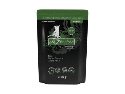 Kapsička CATZ FINEFOOD Purr No.115 s kachním masem 85g