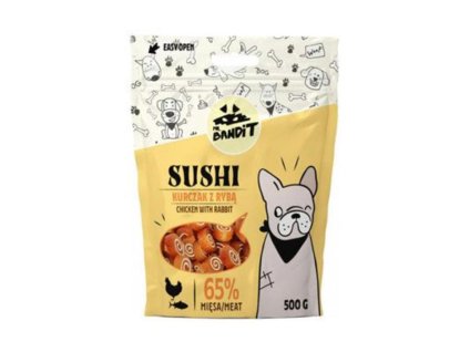 VET EXPERT Mr.Bandit pochoutka Sushi kuře a ryba 500g