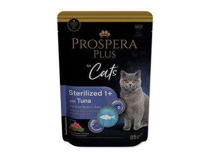Kapsička PROSPERA Plus Cat Adult Sterilized tuňák s fazolemi 85g