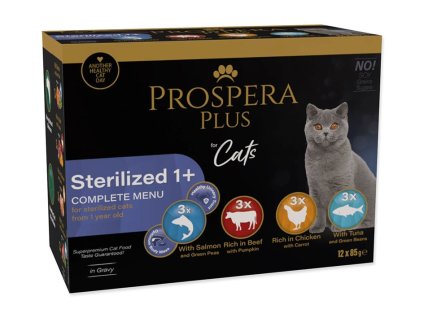 Kapsička PROSPERA Plus Cat Adult Sterilized 12x85g (multipack)
