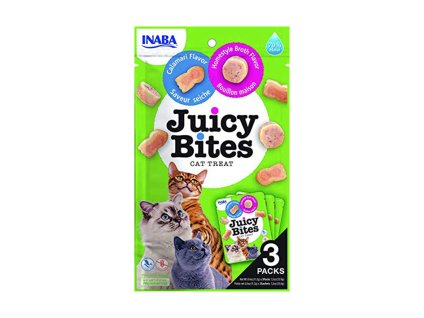 INABA Cat Juicy Bites Snack kalamáry a domácí vývar 33,9g (3 ks)