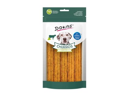 DOKAS Churros s hovězími játry, batáty a moučnými červy 150g