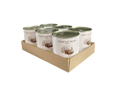 Konzerva BOHEMIA krocaní maso ve vlastní šťávě 6x800g (multipack)