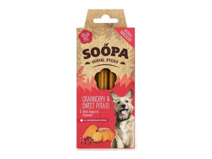 SOOPA dentální tyčinky s brusinkami a batáty 100g