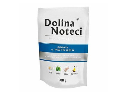 Kapsička DOLINA NOTECI Dog Premium pstruh 500g