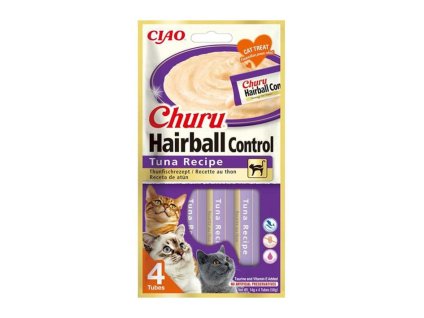 CIAO Churu Cat Snack Hairball tuňák 4x14g