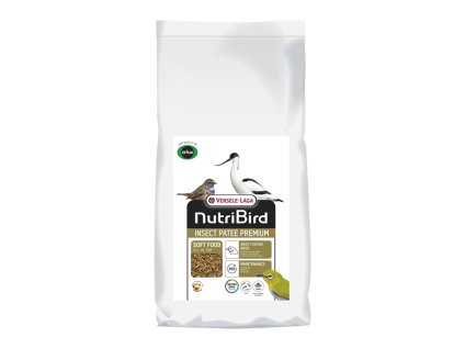 VERSELE-LAGA NutriBird Insect Patee Premium - kompletní směs pro hmyzožravé ptactvo nebo doplněk pro exoty, pěvce, papoušky, lorie s 50% hmyzu 500g