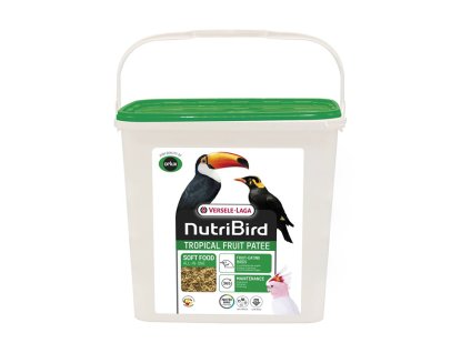 VERSELE-LAGA NutriBird Tropical Patee Premium - kompletní směs vlhčená medem pro ovocnomilné druhy a doplněk pro papoušky a lorie 5kg