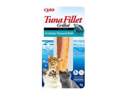 CIAO Cat Filé z tuňáka v kalamárovém vývaru 15g