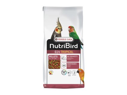 VERSELE-LAGA NutriBird G14 Tropical - základní extrudy pro korely s tropickým ovocem 10kg