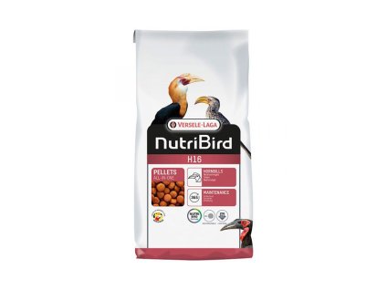 VERSELE-LAGA NutriBird H16 - celoroční extrudy pro zoborožce a velké ovocnomilné druhy ptáků 10kg