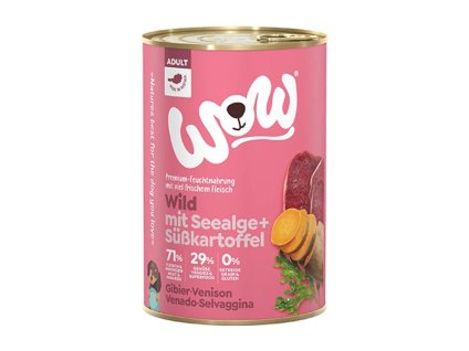Konzerva WOW Adult zvěřina s batáty 400g
