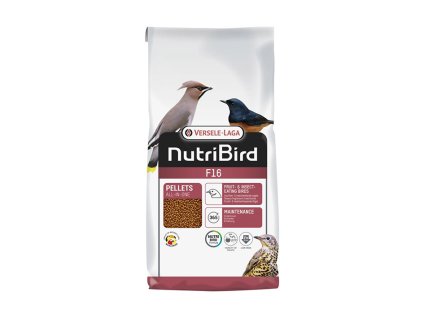 VERSELE-LAGA NutriBird F16 - celoroční extrudy pro sojkovité, drozdovité a lorie, střední ovocno a hmyzožravé druhy 10kg