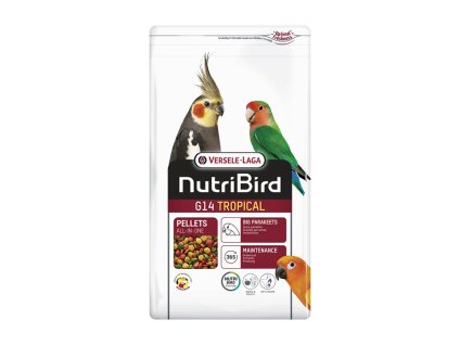 VERSELE-LAGA NutriBird G14 Tropical - základní extrudy pro korely s tropickým ovocem 1kg