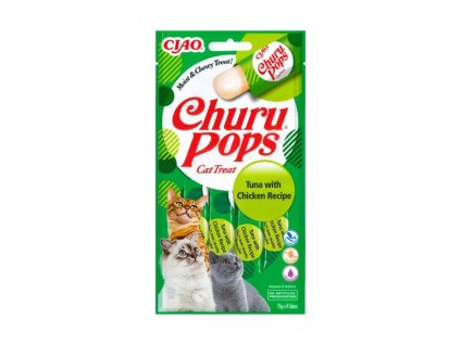 CIAO Churu Cat Pops Snack tuňák a kuře 4x15g