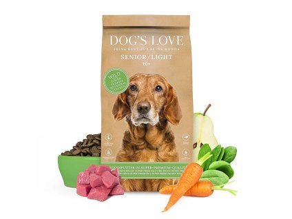 DOG´S LOVE Senior/Light zvěřina 12kg
