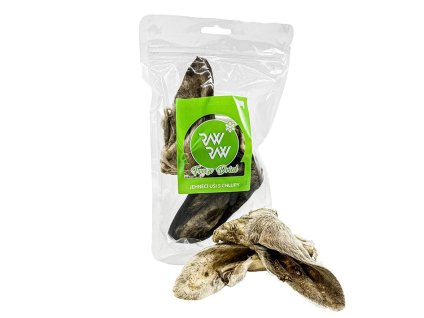 RAW RAW Freeze Dried Jehněčí uši s chlupy (2ks)