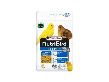 VERSELE-LAGA NutriBird Gold Patee - vlhčené vaječné krmivo pro kanáry, tropické a evropské pěvce 1kg