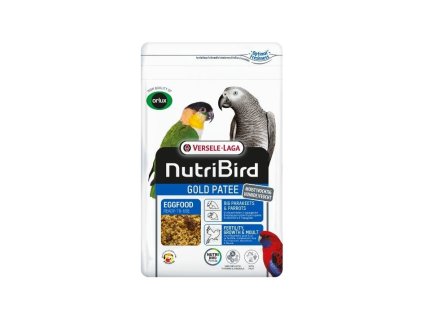 VERSELE-LAGA NutriBird Gold Patee - vlhčené vaječné krmivo pro střední a velké papoušky 1kg