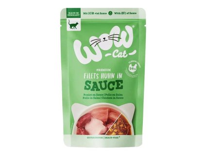 Kapsička WOW Cat Sauce Adult kuřecí 85g