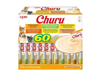 INABA Churu Cat Snack kuře mix 60x14g (multipack)