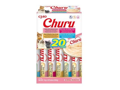 CIAO Churu Cat Snack mořské plody 20x14g (multipack)