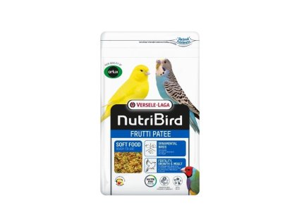 VERSELE-LAGA NutriBird Frutti Patee - vlhčené vaječné krmivo pro tropické pěvce a malé papoušky 1kg