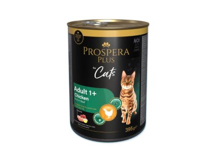Konzerva PROSPERA Plus Cat Adult kuřecí paté s hovězím 395g