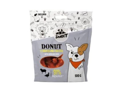VETEXPERT Mr.Bandit pochoutka Donut jehněčí s kachnou 500g