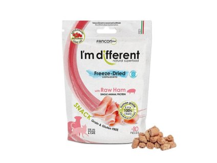 I´M DIFFERENT Snack šunka - mrazem sušený pamlsek 40g