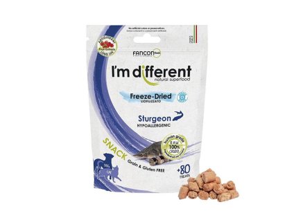 I´M DIFFERENT Snack jeseter - mrazem sušený pamlsek 40g
