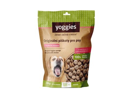 YOGGIES piškoty s kuřecím masem (bez lepku) 150g (DOPRODEJ)