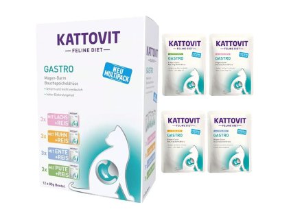 Kapsička KATTOVIT Feline Diet Gastro 12x85g (multipack)