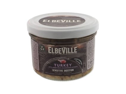 Konzerva ELLBEVILLE Sensitive Digestion krůtí s mátou 220ml