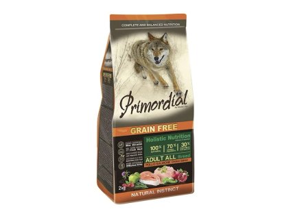 PRIMORDIAL Grain Free Adult Chicken & Salmon 2kg