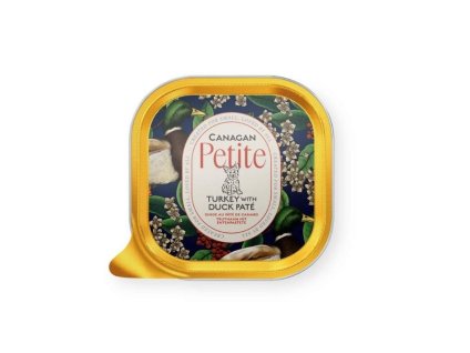 Paštika CANAGAN Petite Dog vanička krůta a kachna 100g