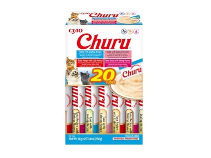 CIAO Churu Cat Snack tuňák mořské plody 20x14g (multipack)