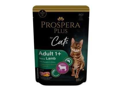 Kapsička PROSPERA Plus Cat Adult jehněčí s dýní 85g
