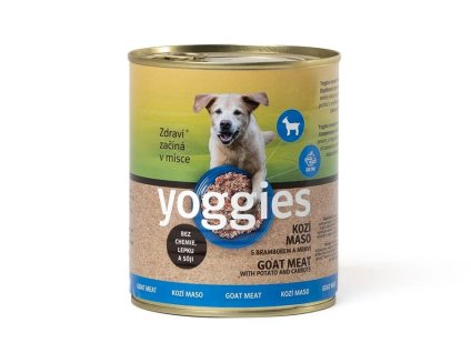 Konzerva YOGGIES kozí s bramborem a mrkví 800g
