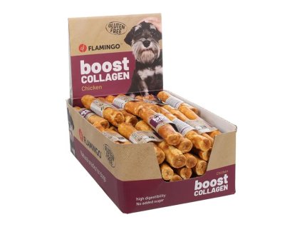 FLAMINGO Boost Collagen Chicken tyč 12,5x2cm 1750g (70ks) (multipack)