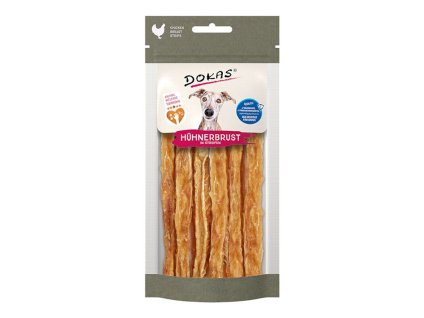 DOKAS Animal Welfare Kuřecí prsa proužky 50g