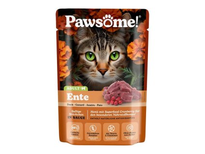 Kapsička PAWSOME Cat s kachním masem 85g